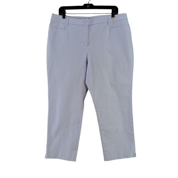NWOT Talbots Baby Blue CroppPants Sz 12P - Picture 1 of 7